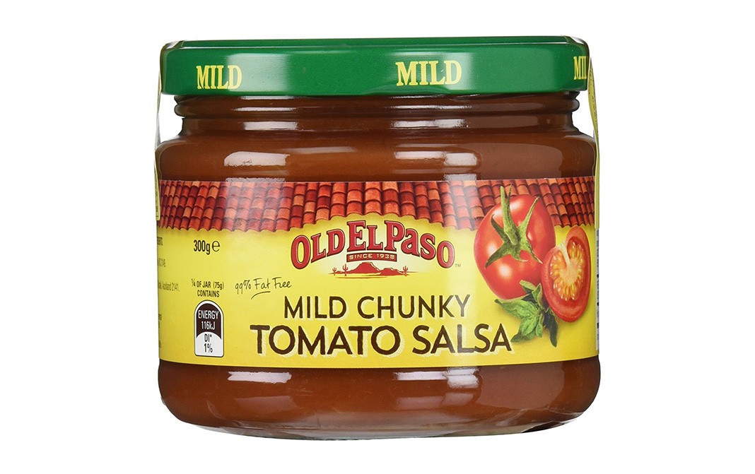 Old El Paso Mild Chunky Tomato Salsa   Glass Jar  300 grams